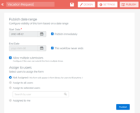 Create now and publish later.