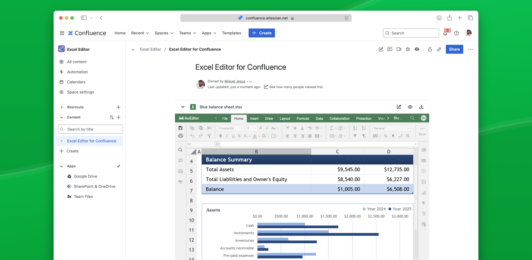 Powerful Spreadsheet Editing