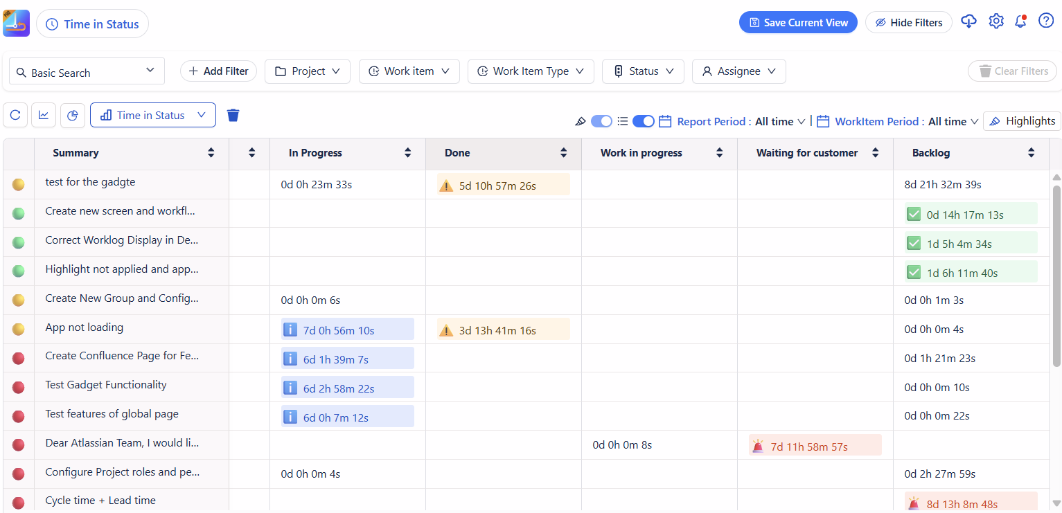 Color-coded visibility for every Jira workflow.
Goal: immediate “wow” visual — a screenshot of your board or list view showing the colored statuses.