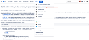 Help for users is available through the top menu of Apps