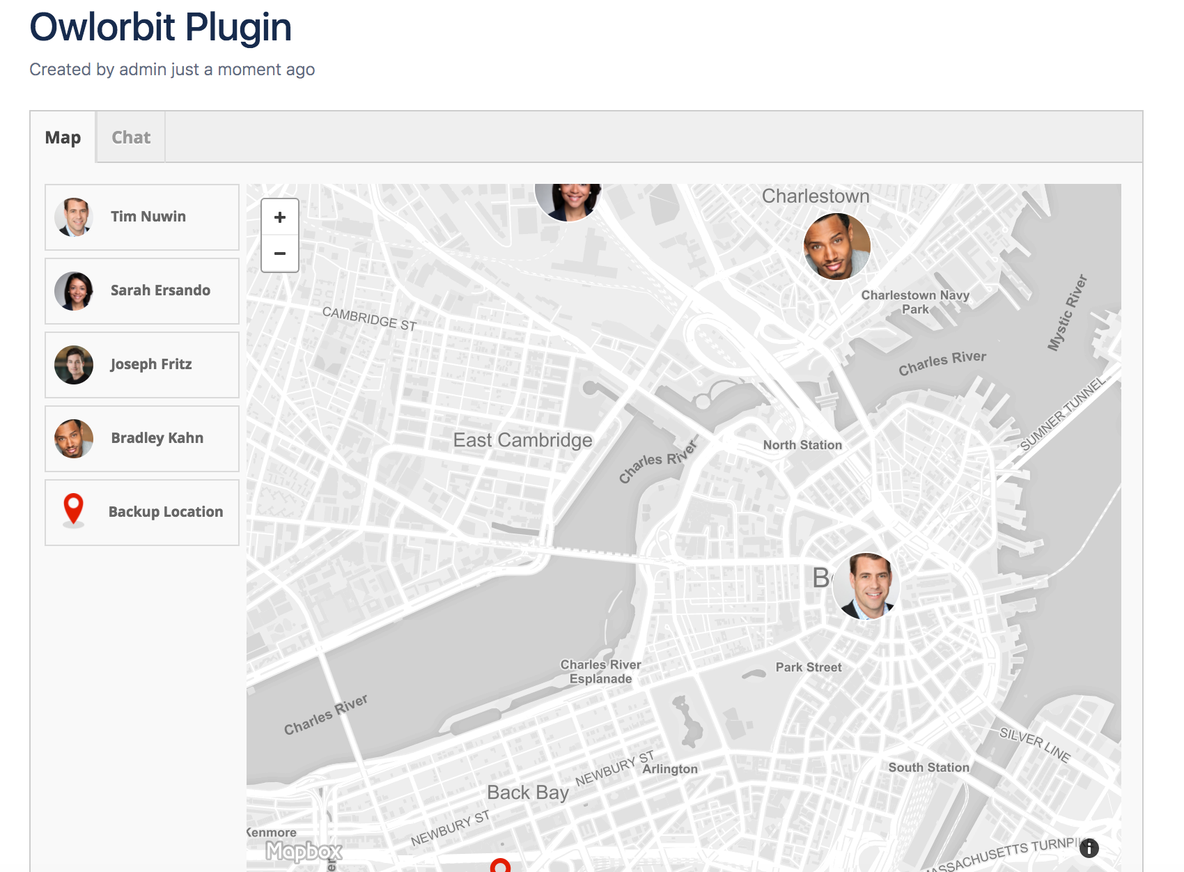 Embedded Live Map