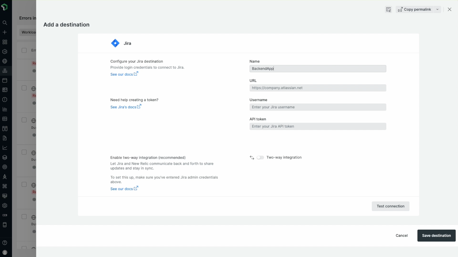 Jira issues filed with a click
