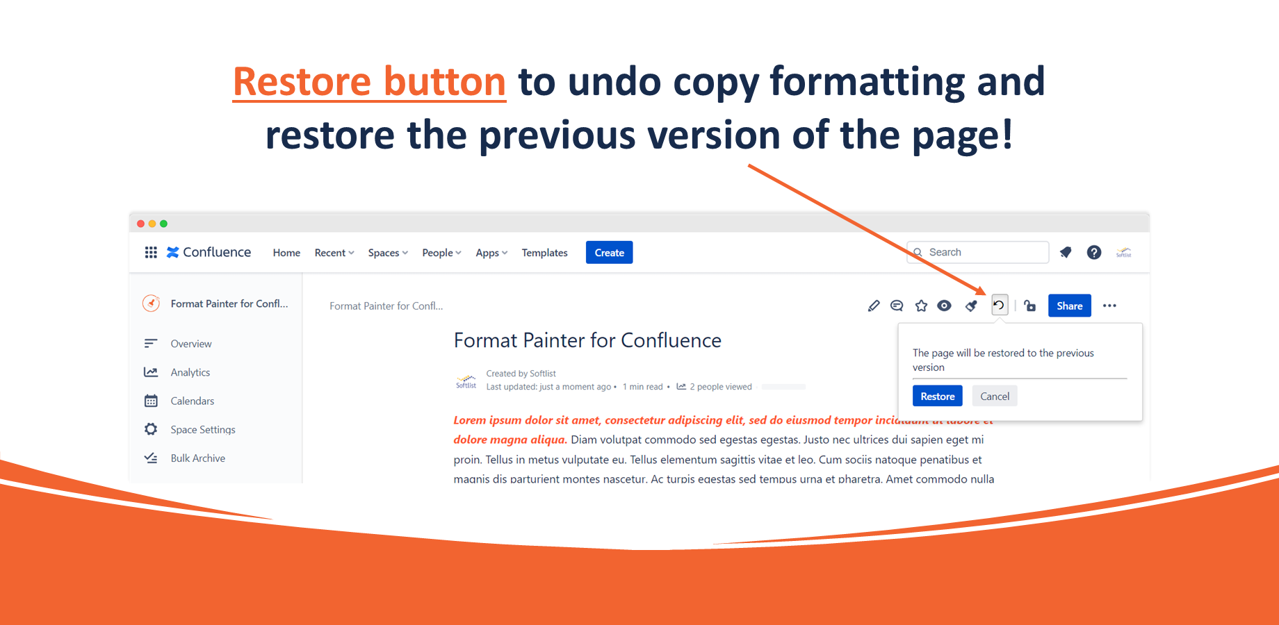 Button "Restore"