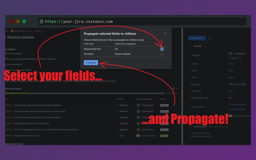 Select fields -> click Propagate