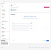 Setup priority mappings