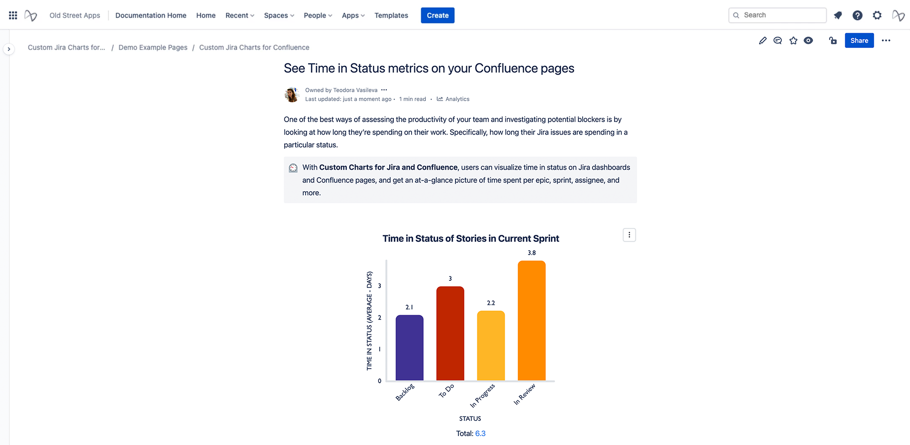 Visualize Time in Status on your Confluence page