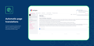 Automatic page translation