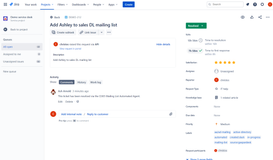 Automated resolution of group mailing requests via API at the admin portal