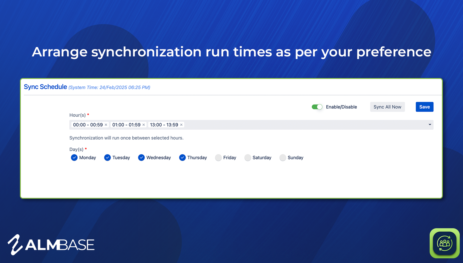 Sync Schedule