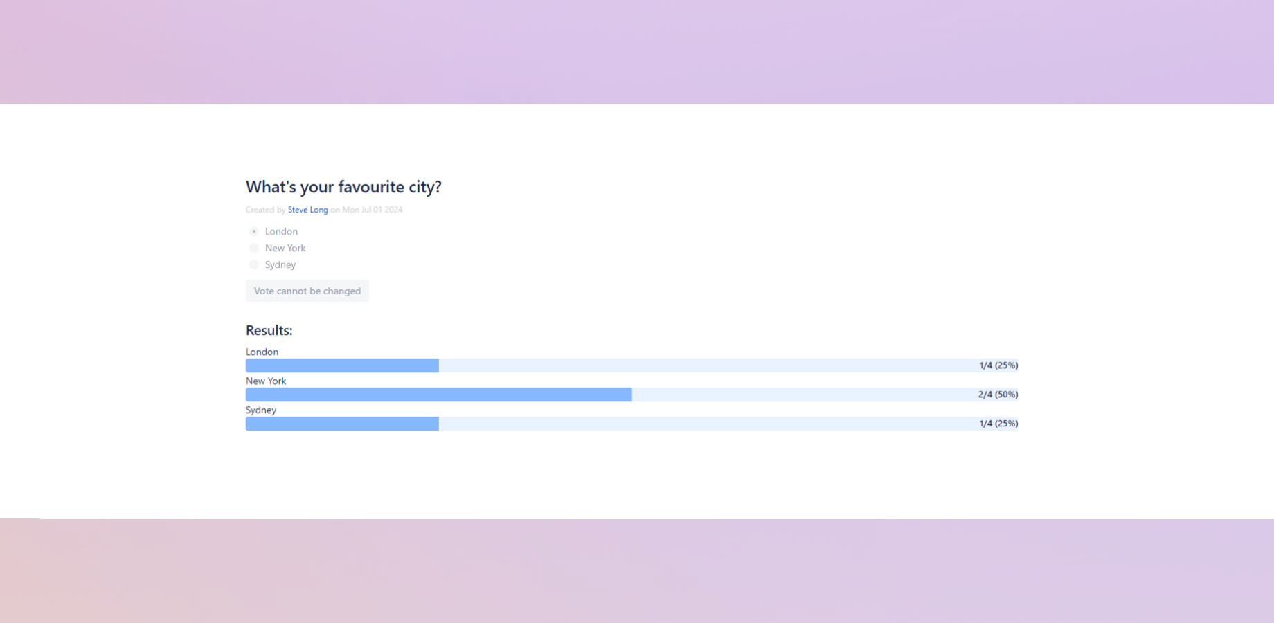 See instant results