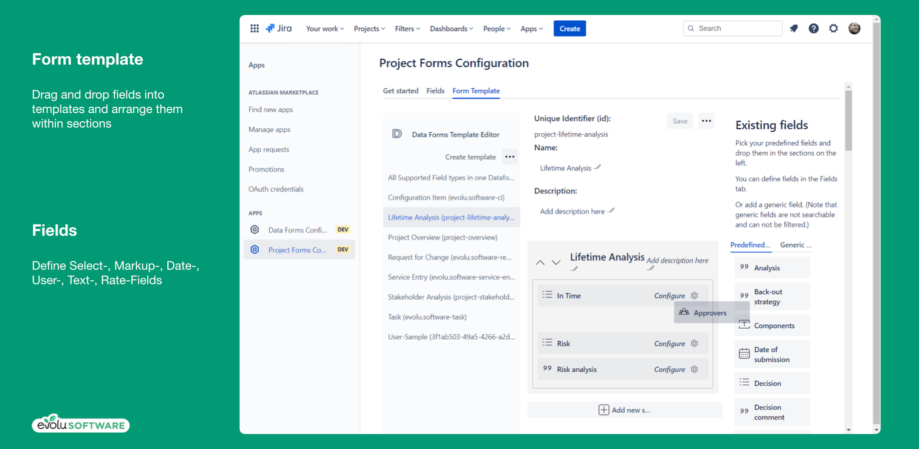 Customize the forms for your organization
