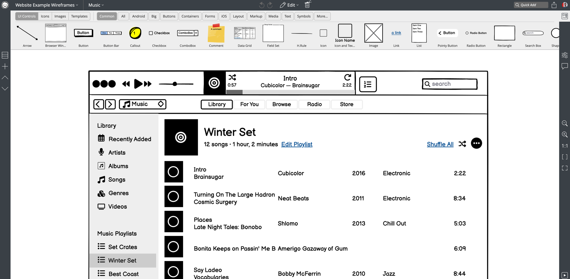 You can use Balsamiq Wireframes for sketching any kind of user interface: software, apps, web apps, websites.