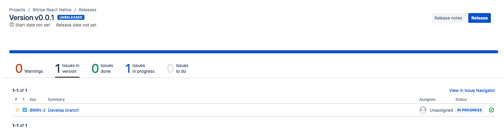 View build status in Release Hub