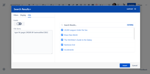 Custom CQL query