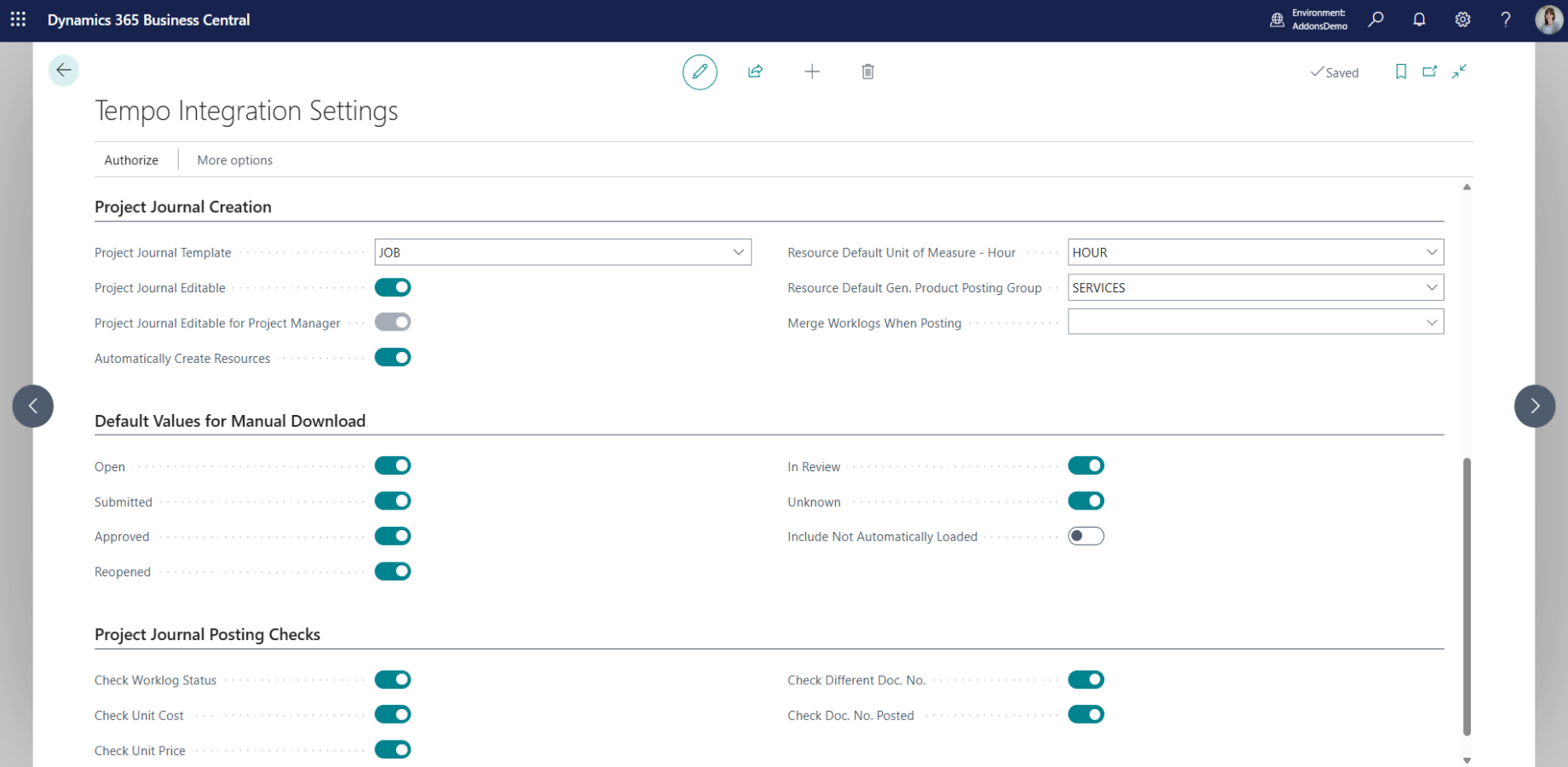 Customizable Configuration