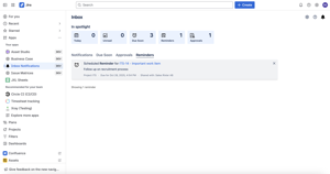 Reminders are set to trigger when selected