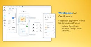 Enriched components for creating wireframes