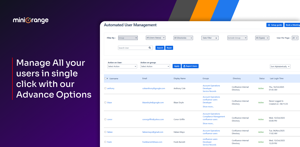 Manage all your users with a single click