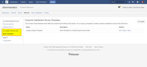 Email Templates List under Add-ons