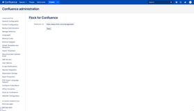 Paste the Flock's web-hook url to configure the plugin.