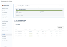 Run attachment scans with live progress, safe cancellation and scan memory, so admins know what changed since last time