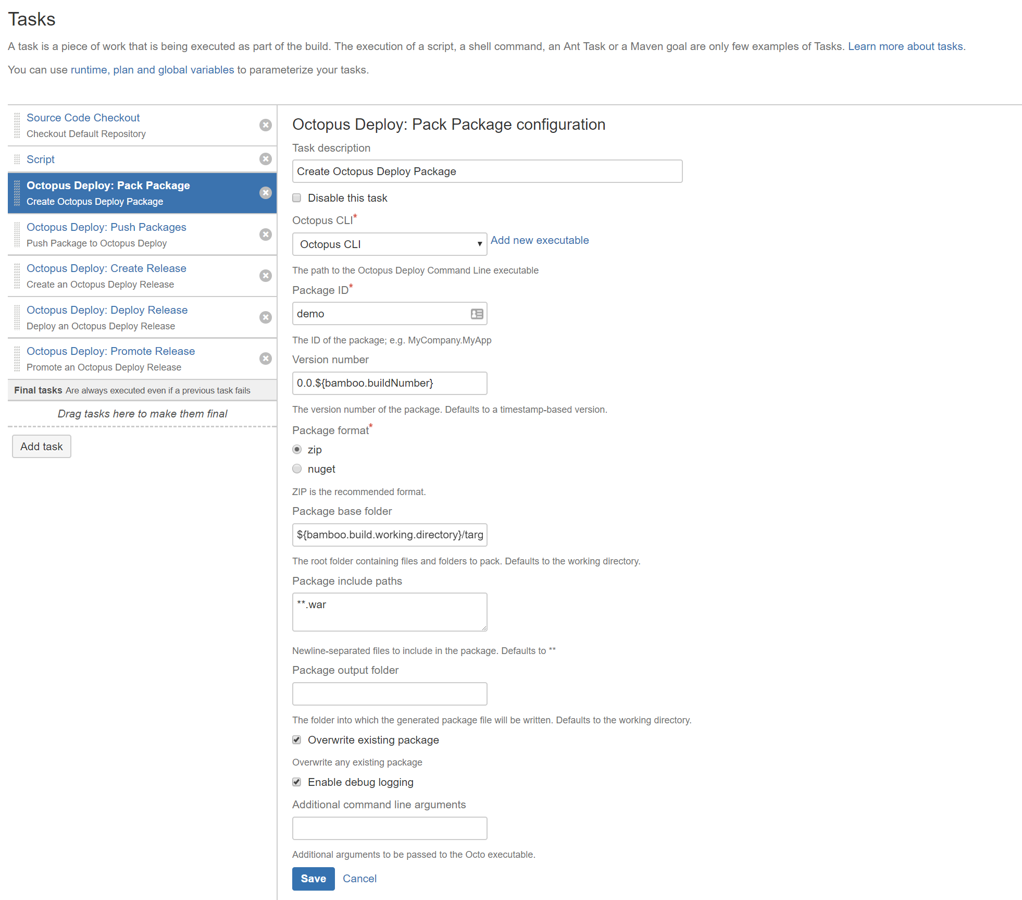 Create Octopus Deploy Packages