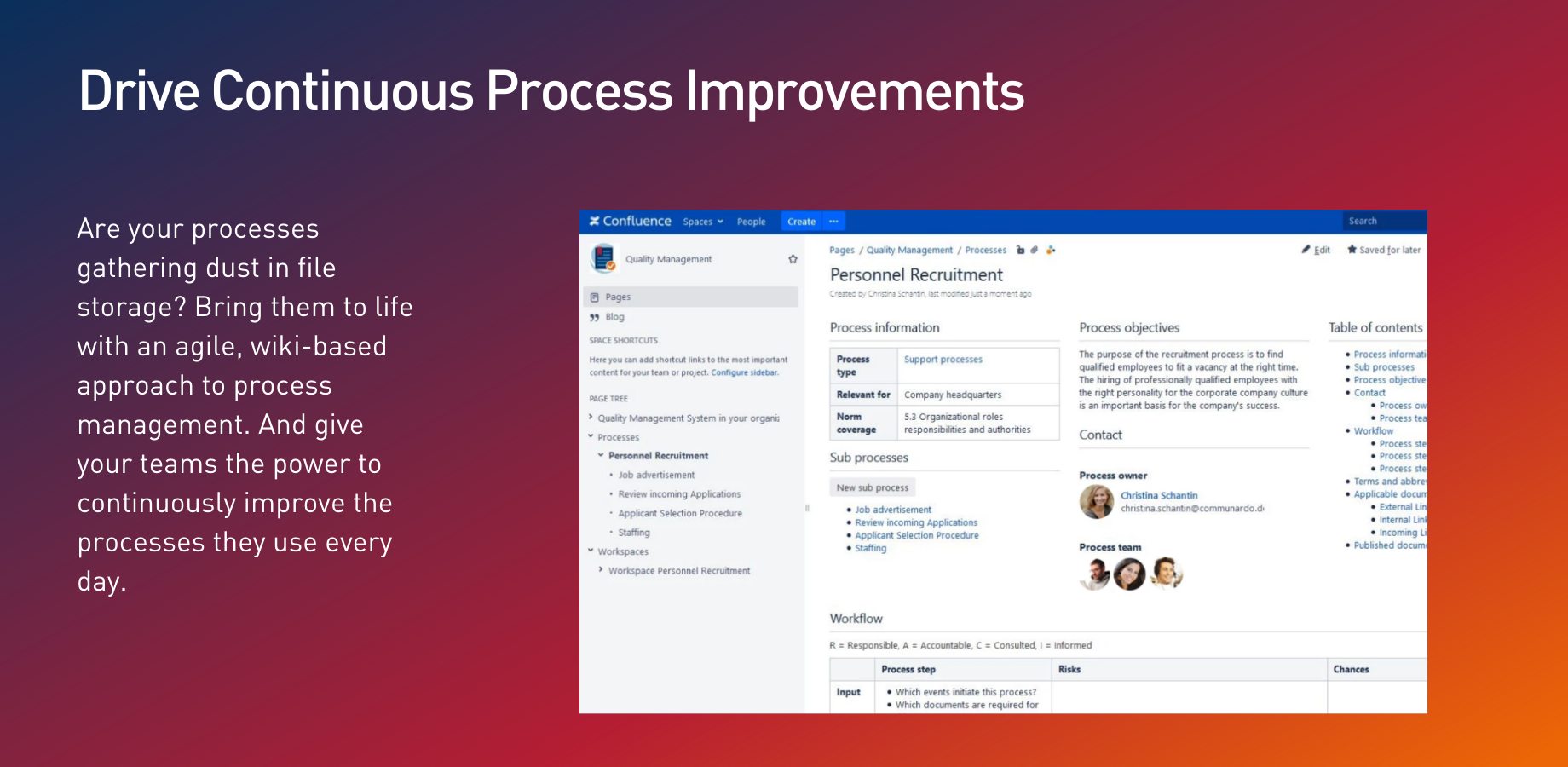 Macros summarize the comments and inline comments on processes lucidly. All comments for the process and sub-processes are taken into account. To make your work easier, processed comments can be marked as "resolved".