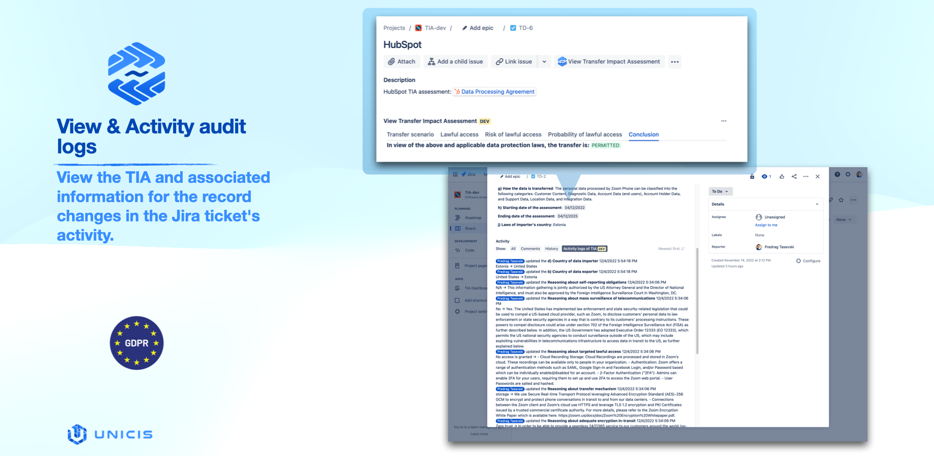 View & Activity audit logs