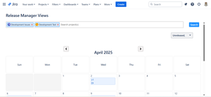 Multi-project release calendar