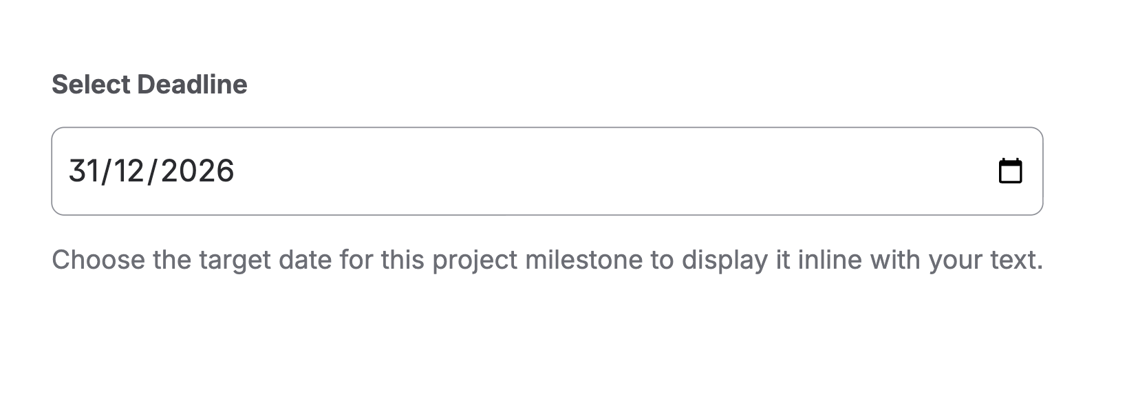 The Date Pro macro allows users to select dates from a compact popup that fits perfectly within any paragraph or table cell.