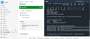 Logs from RapidDeploy accessible in Bitbucket Pipeline view
