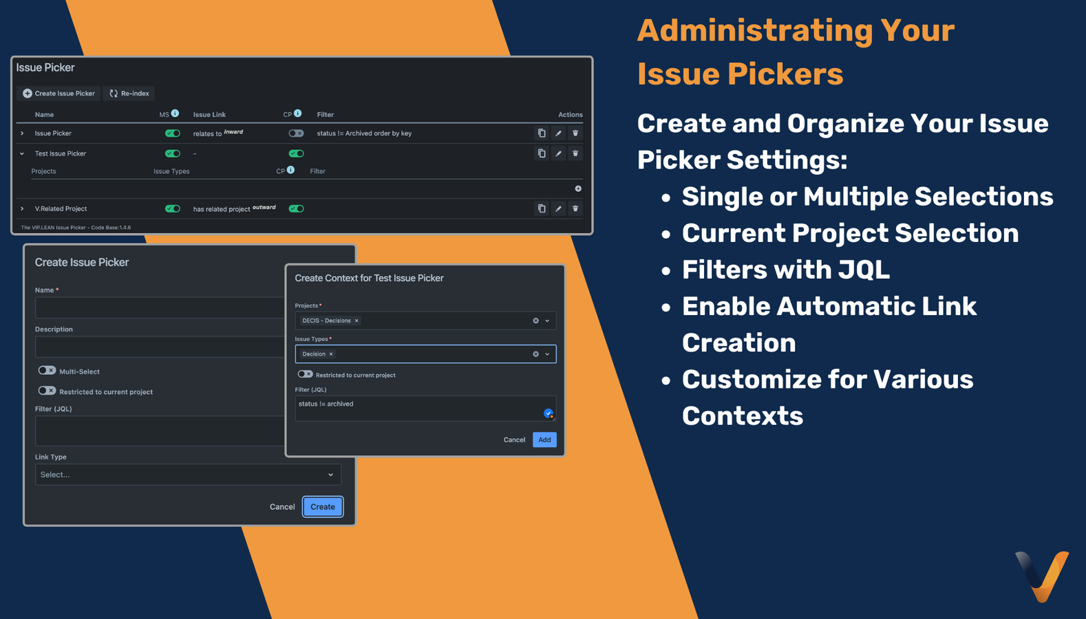 Create and Organize Your Issue Picker Settings