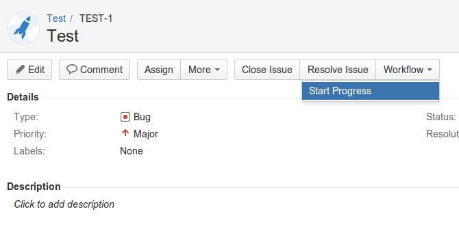 Re-ordered common transitions from a copy of the default Jira workflow.