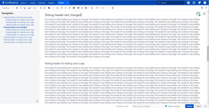 Navigation sidebar for Editor