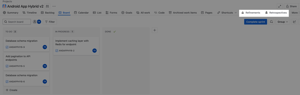 Quick and easy access to refinements or retrospectives directly from the project menu