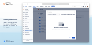 Folder permissions — Select who can access the folder and if they can edit the content of the folder.