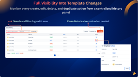 Full Visibility Into Template Changes