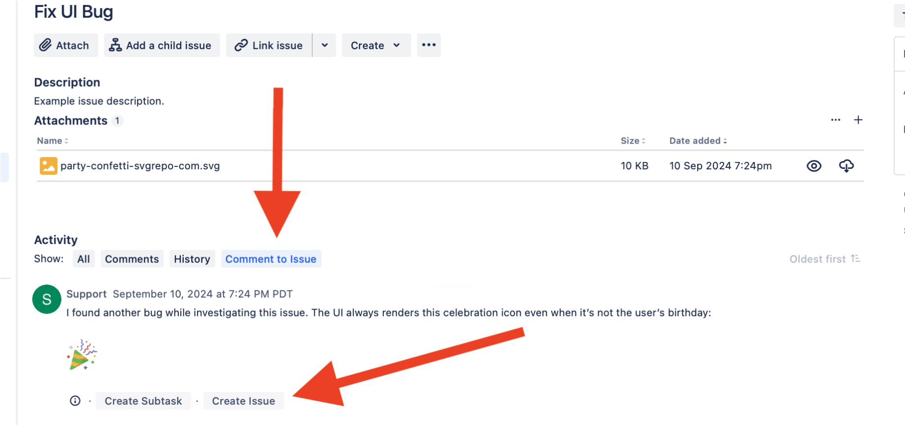 Use important comments as the base for new issues