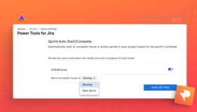 Take the manual work out of Scrum. Auto-start and complete sprints, then let the app move incomplete tasks to the next sprint or backlog for you. Smart automation for a more efficient agile process.