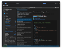 The Example Library: category filters, the list of examples, and the source preview.