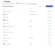 Built in inventory management. Items are categorized by type and are searchable by the metadata attributed to them.