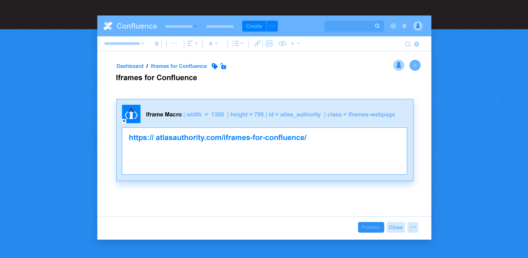 Use a simple macro to insert your web pages with a link.