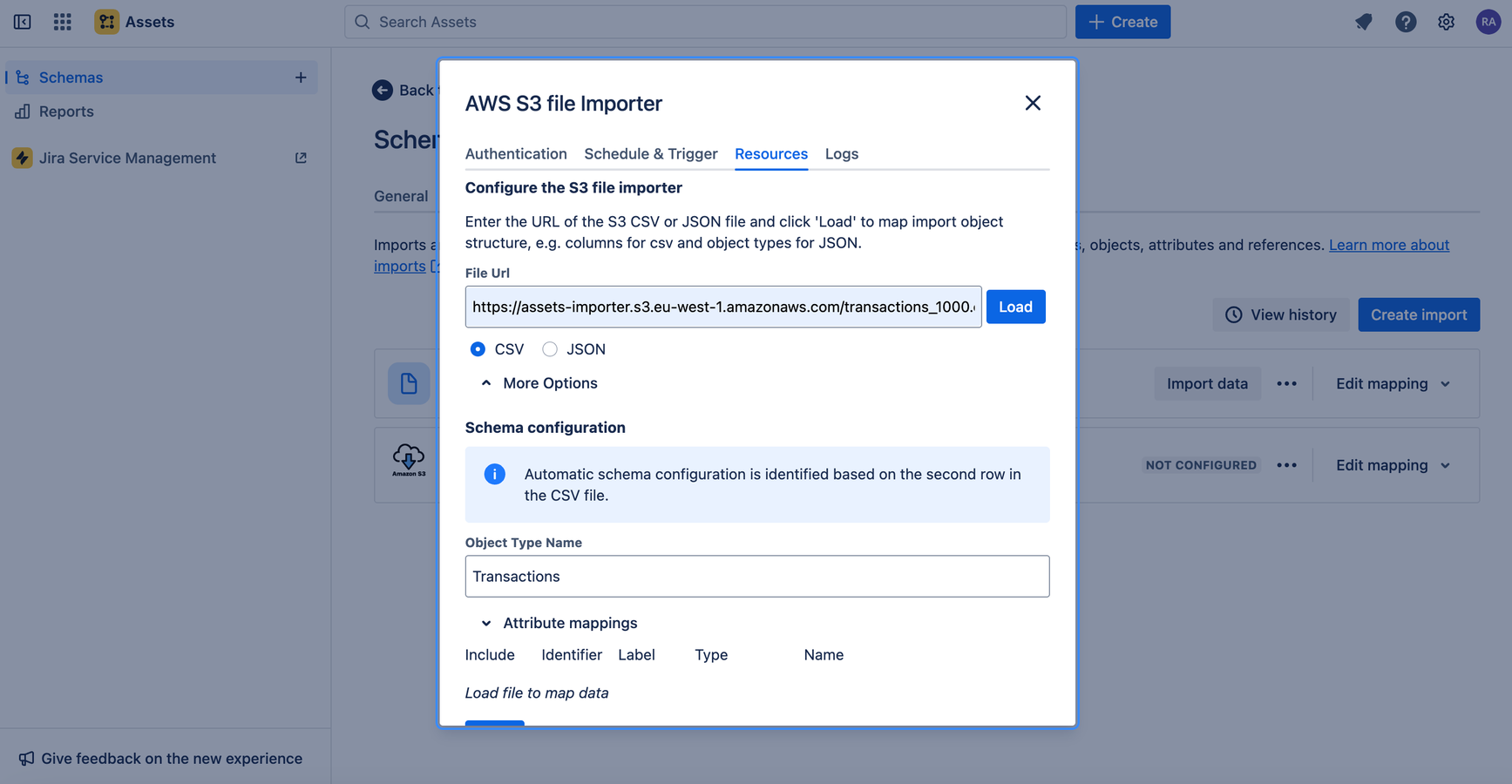 Load any CSV or JSON file
