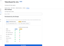 Configure alert settings and control access with role-based permissions. Assign Admin and Editor roles via Jira groups - no extra configuration needed outside of Jira.