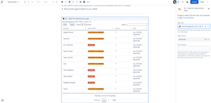 Use the QC R&U macro tables to display reviewed pages, the reviewers' names, etc