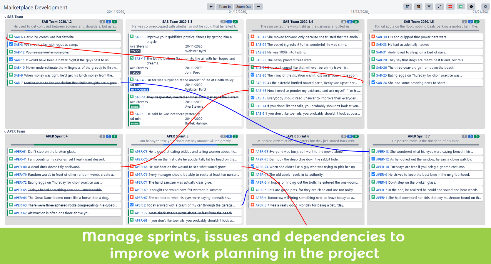 Transparent scaled board view