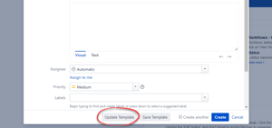 Inline Template editing