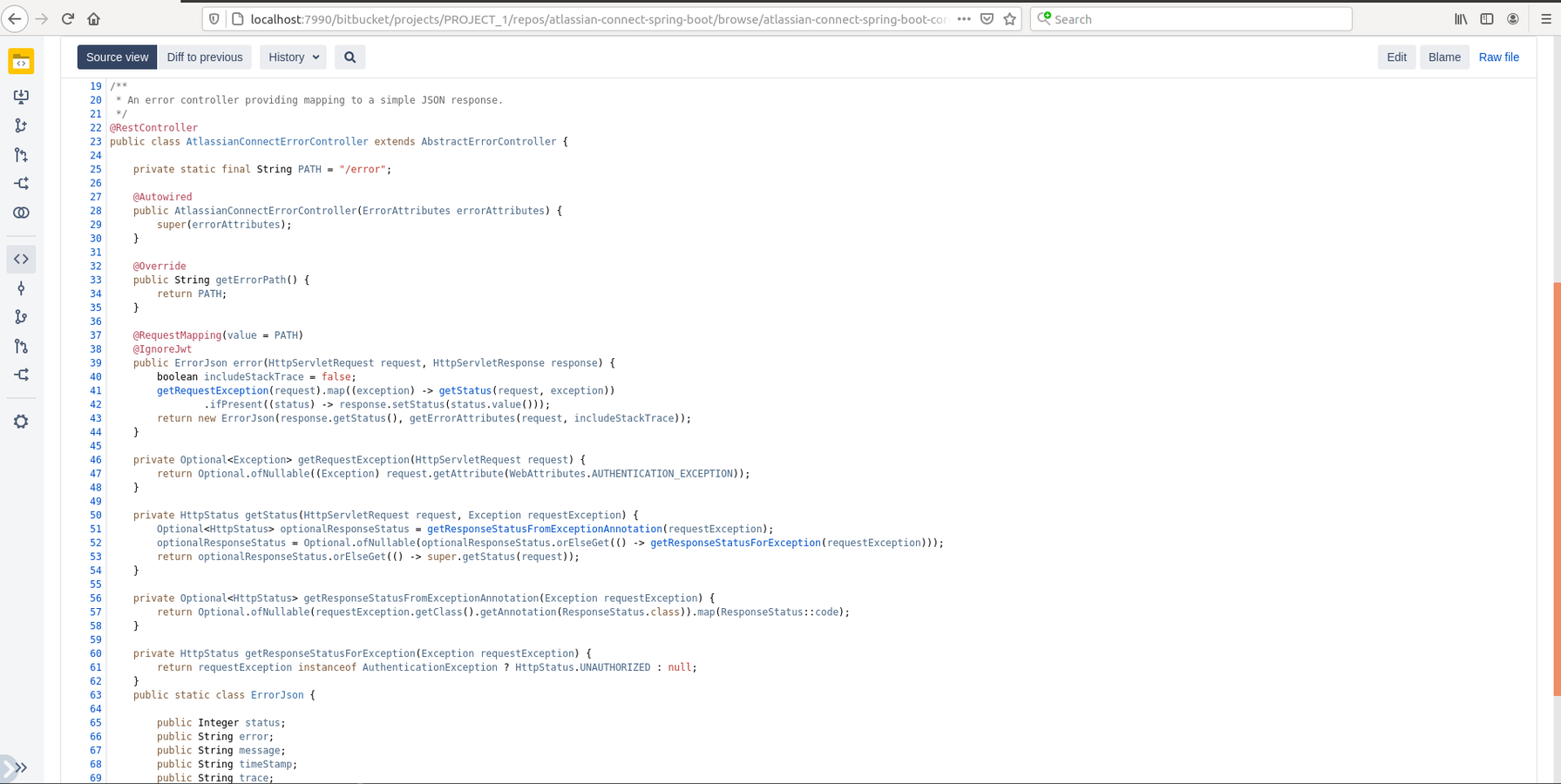 Decorated source code