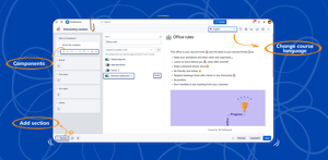 Organize using sections and components, add configuration & settings, Version history support, restrictions and much more