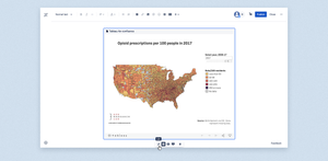 Get an embedded Tableau dashboard. Use a quick menu to edit the dashboard, change it's position or delete a table.